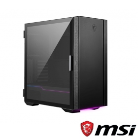 微星 MPG QUIETUDE 100S 靜音機殼/顯卡長38/U高17.5/三段調速/玻璃透側/ATX