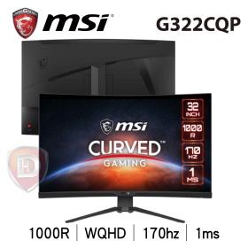 MSI G322CQP(H2P1/1ms/VA曲面/170Hz/無喇叭/FreeSync)