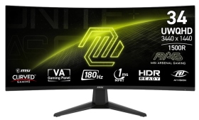 MSI MAG 346CQ〈2H1P/VA曲面/1500R/180Hz〉