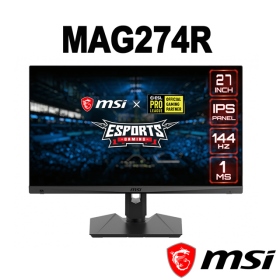 MSI MAG274R(2H1P1C/1ms/IPS/144Hz/無喇叭/FreeSync/HDR)平面電競