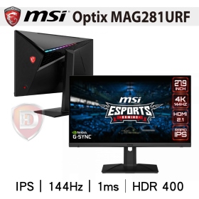 MSI Optix MAG281URF(2H1P1C/1ms/IPS/144Hz/無喇叭/G-SYNC/HDR 400)
