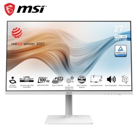 MSI Modern MD272XPW(1H1P1C/1ms/IPS/100Hz/含喇叭)抗閃機種 .白色