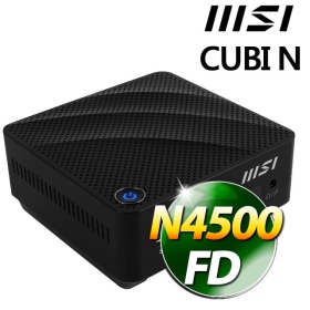 微星 CUBI N JSL【034BTW】Celeron N4500準系統 (SSD.RAM.OS選購)