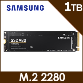 三星 Samsung 980 1TB/M.2 PCIe 讀:3500/寫:3000/TLC/五年