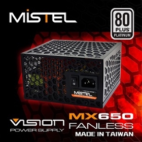 Mistel MX650 Fanless 白金/全模組/主板連動RGB/五年【無風扇】