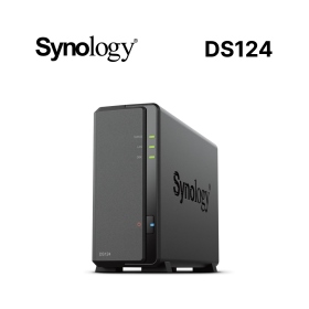 Synology DS124【1Bay】Realtek RTD1619B 四核心 /1G DDR4/G-LAN*1/U3*2