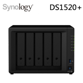 Synology DS1520+【5Bay】(J4125)四核心 2.0GHz/8GB D4/G-LAN*4/U3*2