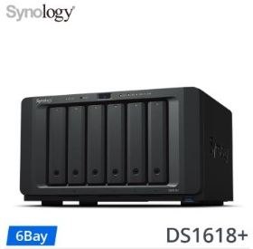 Synology DS1618(4G)【6Bay】四核A2.1GHz/D4/G-LAN*4/U3*3/eSATA