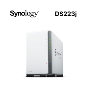 Synology DS223J 【2Bay】Realtek RTD1619B 四核心/1G DDR4/G-LAN*1/U3*2