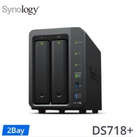 Synology DS718【2Bay】(J3455)四核心 1.5GHz(2.3GHz)/2GB/支援