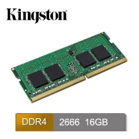 金士頓 NB DDR4-2666 16GB(KVR26S19D8/16)(1024*8)相容所有新、舊款CPU