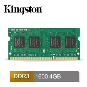金士頓 NB 4GB DDR3L-1600 低電壓(KVR16LS11/4)(512*8)	