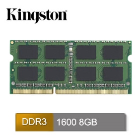 金士頓 NB 8GB DDR3-1600/CL11 (KVR16S11/8)(512*8)