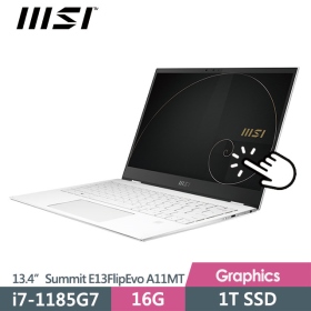 MSI Summit E13Flip Evo A11MT[241TW]i7-1185G7/16G/1T SSD 翻轉