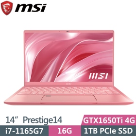 MSI Prestige 14 A11SCS[093TW]i7-1165G7/16G/1T SSD/GTX1650Ti 