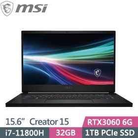 MSI Creator 15 A11UE[499TW]i7-11800H/32G/1T/RTX3060 6G/OLED 