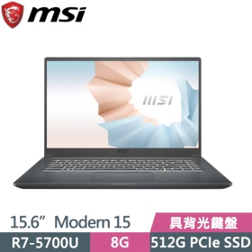 MSI Modern 15 A5M[092TW]R7-5700U/8G/512G/AMD Radeon/Win 11 R