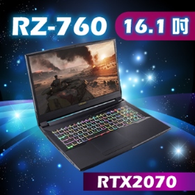喜傑獅RZ-760(16.1吋)(RTX2070/144Hz/3ms)僅供組裝使用 空機不單獨販售
