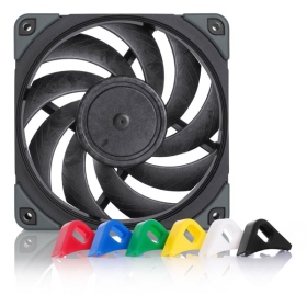 貓頭鷹 Noctua NF-A12x25 PWM chromax.black.swap 12cm靜音扇(黑化+六色防震墊片)