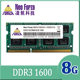 凌航 NB 8G DDR3 1600/CL11 (NMSO380D81-1600DA10)(512*8)	