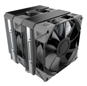 Montech NX600 黑 6導管/高16/雙塔雙扇/HDB軸 28mm風壓扇