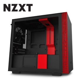 NZXT H210 黑紅 顯卡長32.5/CPU高16.5/ITX(H210B-BR)