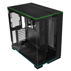 聯力 O11 Dynamic EVO RGB 黑 顯卡長42.2/U高16.7/頂底部L型燈條/全景玻璃/E-ATX