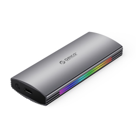 ORICO M.2 PCIE SSD RGB 硬碟外接盒(ORICO-M2R2-G2)(銀)(金)(灰)