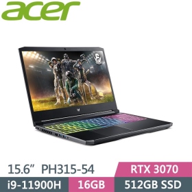 Acer PH315-54-94W7〈黑〉i9-11900H/16G/512G/RTX3070-8G【144Hz】