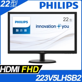 PHILIPS 223V5LHSB2(1A1H/5ms/TN/無喇叭)