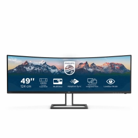 PHILIPS 498P9Z(3H1P/4ms/VA曲面/165Hz/含喇叭/Adaptive-Sync/HDR400)