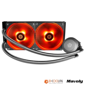 ID-COOLING 一體式水冷 FROSTFLOW 240 溫控PWM散熱風扇