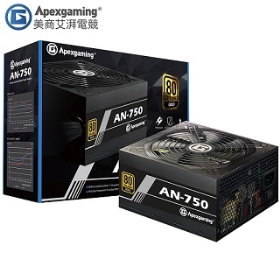 Apexgaming(首利) AN-750(750W)金牌/直出線/LLCDC-DC/7年保 /3年