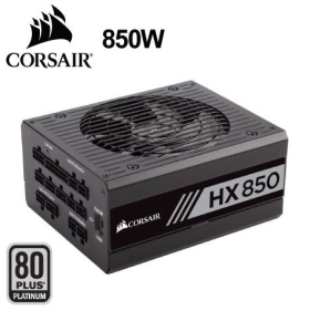 海盜船 HX850(850W) 雙8/白金/全模/扁平線材/10年保固(CP-9020138)