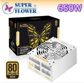 振華 LEADEX 650W 雙8/金牌/白色/全模/5年保固/DC-DC