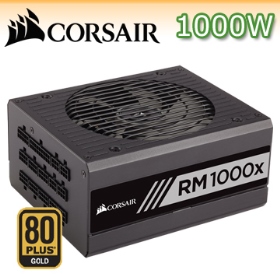 海盜船 RM1000X(1000W) 雙8/金牌/全模/全日系/10年保固(CP-9020094)