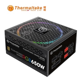 曜越 Toughpower Grand RGB 650W/金牌/全日系/全模/10年保/DC-DC/18AWG(TPG-0650F-R)