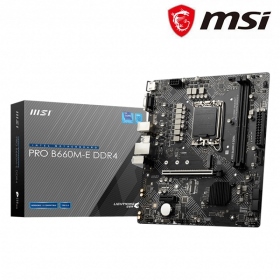 微星 PRO B660M-E DDR4(M-ATX/1A1H/Intel 1Gb/註冊四年保)8+1+1相電源
