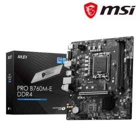 微星 PRO B760M-E DDR4(M-ATX/Realtek 1Gb/註冊四年)6+1+1相供電