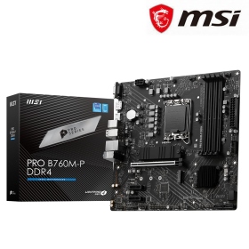 微星 PRO B760M-P DDR4(M-ATX/Realtek 1Gb/註冊四年)6+1相供電