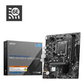 微星 PRO H610M-S WIFI DDR4(M-ATX/Wi-Fi 6E/註四年)3+1+1相電源