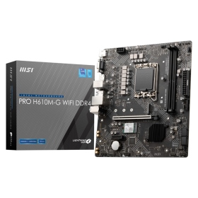 微星 PRO H610M-G WIFI DDR4(M-ATX/Intel 1Gb+無線/註四年/2DIMM)8+1+1 相電源