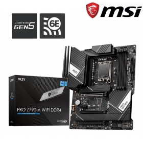 【任搭K版CPU】微星 PRO Z790-A WIFI DDR4(ATX/Intel 2.5Gb+Wi-Fi 6E/註冊四年)16+1+1相