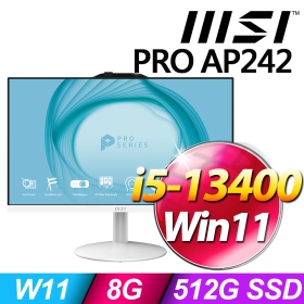 微星 PRO AP242 13M【462TW】23.5吋/i5-13400/8G/512G SSD/W11白
