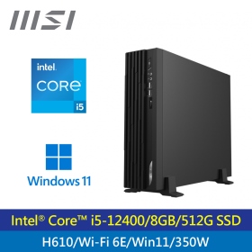 微星 PRO DP130 12【296TW】Intel i5-12400/8G/512G SSD/WIN11 PRO