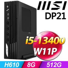 微星 PRO DP21 13M【494TW】i5-13400/8G/512G SSD/WIN11 PRO