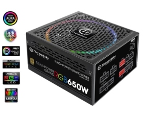 曜越 Toughpower Grand RGB 650W(12V連動版)金牌/全日系/全模/10年/DC-DC/18AWG