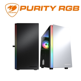 COUGAR PURITY RGB 黑 顯卡長30.5/CPU高16/側掀玻璃/M-ATX