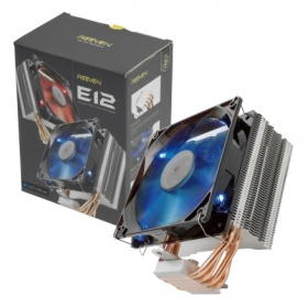 REEVEN RC-1208LB E12 CPU 散熱器(藍光)