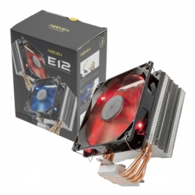 REEVEN RC-1208LR E12 CPU 散熱器(紅光)